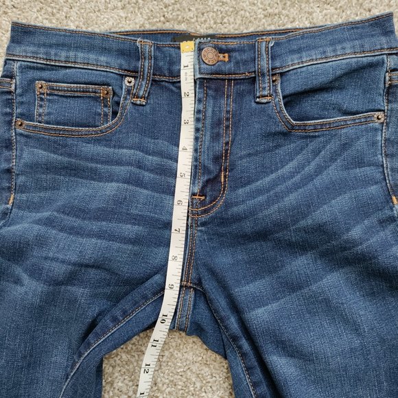 J. Crew Mid Rise Skinny Jeans in Rockaway Wash Size W27 L28 - Picture 10 of 12